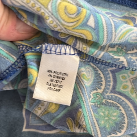 Apt 9 petite large dress blue stretchy 664 - Picture 5 of 5